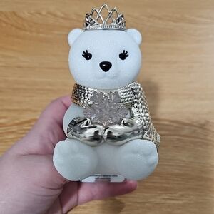 White Sparkly Bear Bath & Body Works Wallflower Plug